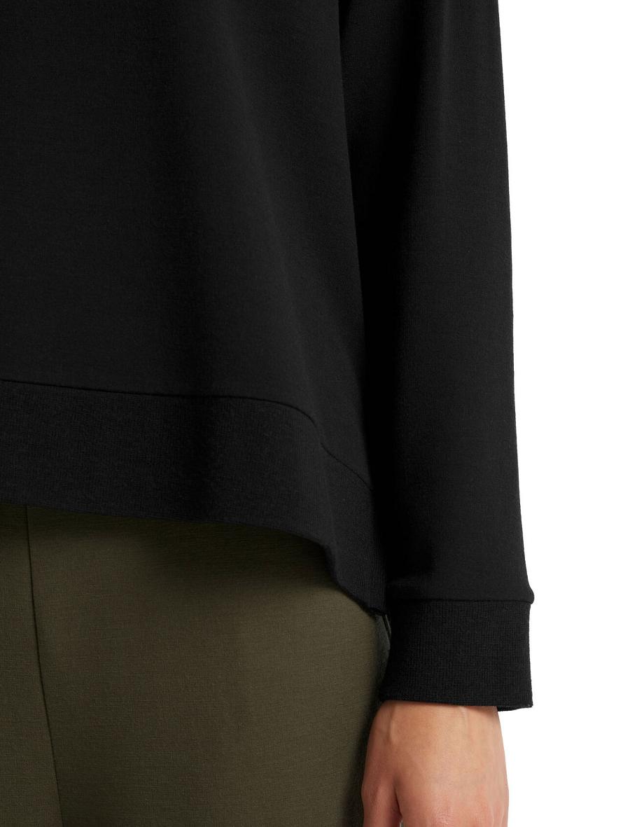 Bluzy Icebreaker RealFleece™ Merino Dalston Long Sleeve Damskie Czarne | PL 1333OKIR